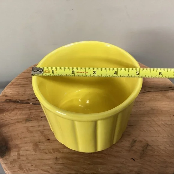 🟡 Vintage - McCoy Floraline Brilliant Yellow Planter / Pot - Circa 1960s - Rare - Picture 14 of 16